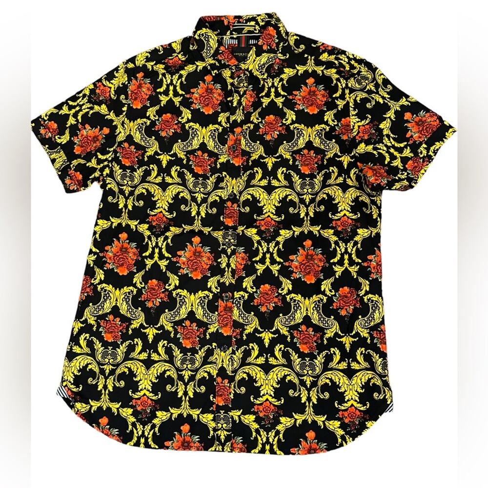 Denim & Flower Black and Gold Tapestry Print in Mens medium by Ricky Singh